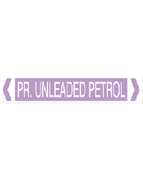 PR.Unleaded Petrol Pipe Markers
