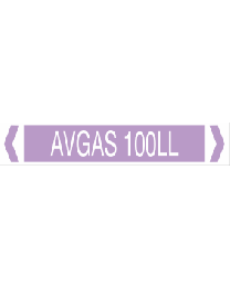 Avgas 100LL Pipe Markers