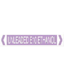 Unleaded E10 Ethanol Pipe Markers