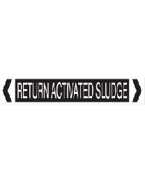 Return Activated Sludge Pipe Markers