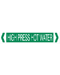 High Pressure Hot Water Pipe Markers