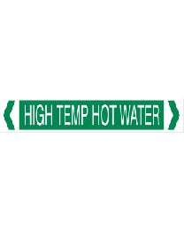 High Temp Hot Water Pipe Markers