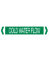 Cold Water Flow Pipe Markers
