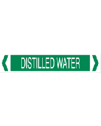 Distilled Water Pipe Markers