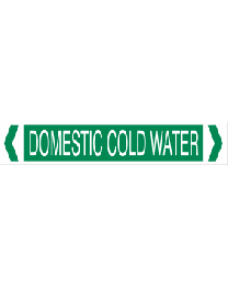 Domestic Cold Water Pipe Markers