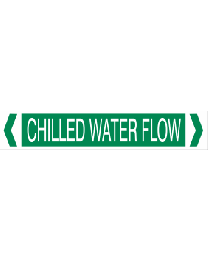 Chilled Water Flow Pipe Markers