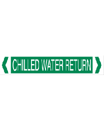 Chilled Water Return Pipe Markers
