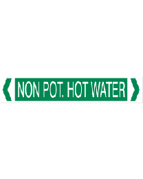 Non Portable Hot Water Pipe Markers