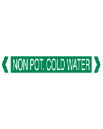 Non Portable Cold Water Pipe Markers
