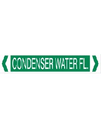 Condenser Water Flow Pipe Markers