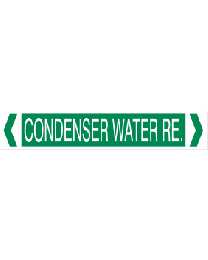 Condenser Water Return Pipe Markers
