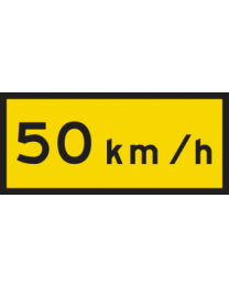 Advisory Speed ...Km/h Sign 