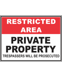 Private Property Trespassers will Be Prosecuted