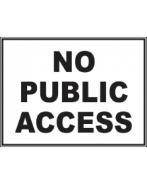 No Public Access