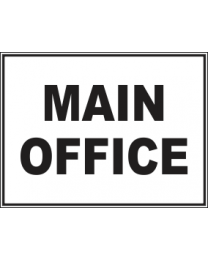Main Office Sign