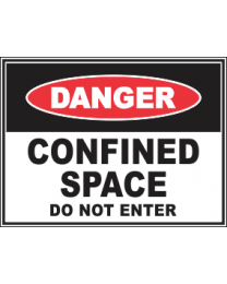 Confined Space Do Not Enter Sign