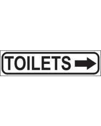 Toilets (Arrow)Sign