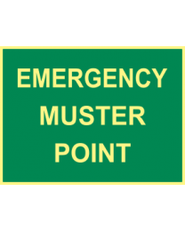Emergency Muster Point Sign
