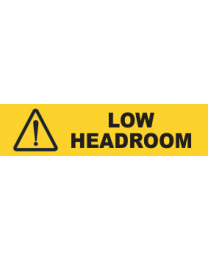 Low Headroom Sign