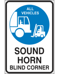 Sound Horn Blind Corner Sign