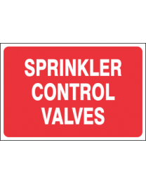 Sprinkler Control Valves Sign