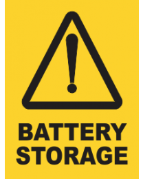 Battery Storage Sign