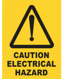 Caution Electrical Hazard Sign