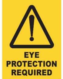 Eye Protection Required sign