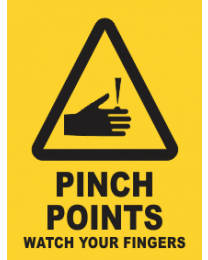 Pinch Point Watch Your Fingers Sign