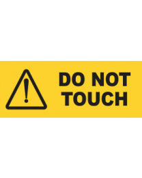 DO Not Touch Sign