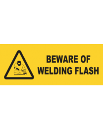 Beware Of Welding Flash Sign