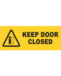 Keep Doors Closed Sign
