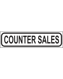 Counter Sales Sign