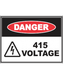 415 Voltage Sign