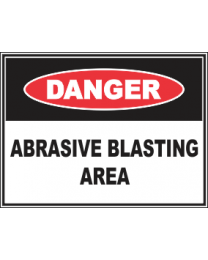 Abrasive Blasting Area Sign