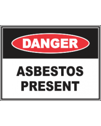 Asbestos Present Sign