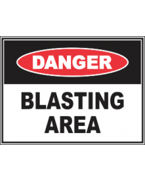 Blasting Area Sign