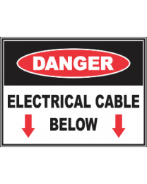 Electrical Cable Below Sign