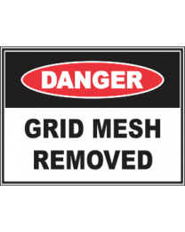 Grid Mesh Removed Sign