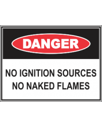 No Ignition Sources No Naked Flames Sign