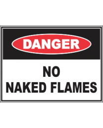 No Naked Flames sign