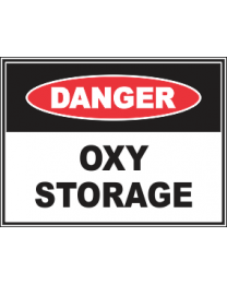 Oxy Storage Sign