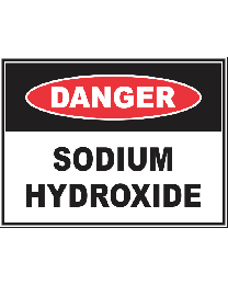 Sodium Hydroxide Sign