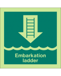Embarkation Ladder Sign
