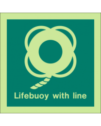 Lifebuoy With Line Sign