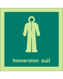Immersion Suit Sign
