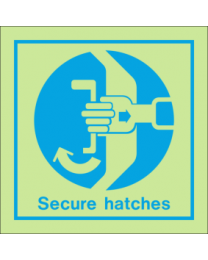 Secure Hatches Sign