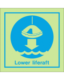 Lower Liferaft Sign