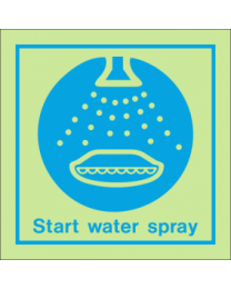 Start Water Spray Sign