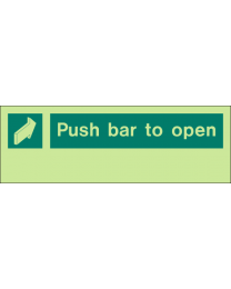 Push Bar to Open Sign